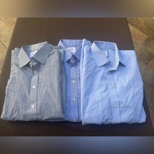 Lot of 3 Charles Tyrwhitt dress shirts 
Size 16 1/2 x 34
Slim Fit & Classic Fit